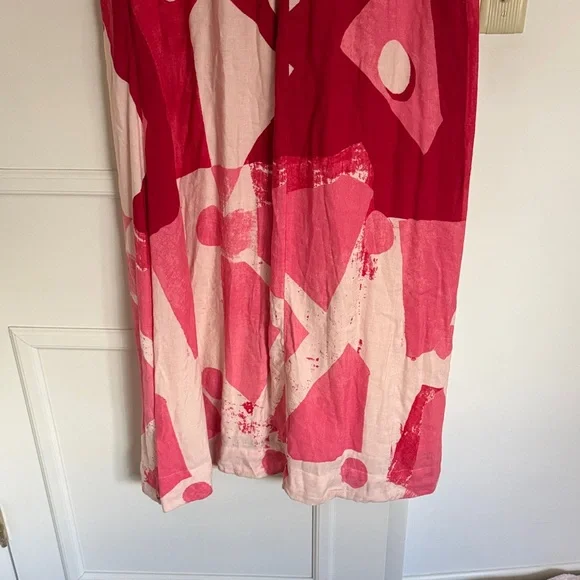 Anthropologie Maeve The Mona Linen Shirt Maxi Dress SZ M - Picture 13 of 13